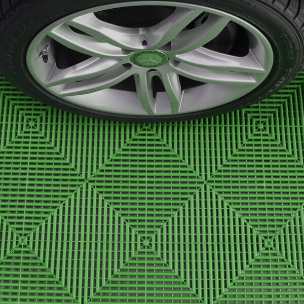 Ribtrax - Vert gazon - Image - Dalle de sol pour garage - Dalle-clipsable-garage